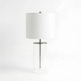 Haven Glass Table Lamp with Black Shade - Modern Luxury Lighting