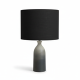 Vera Ceramic Gradient Table Lamp – Handcrafted Modern Design with Black Linen Shade