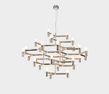 Famous Haus - Luxurious Chandelier – Milky Glass Elegance Enhancer