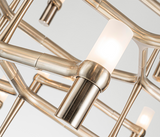 Famous Haus - Luxurious Chandelier – Milky Glass Elegance Enhancer