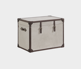 Denver Elegant Trunk - Cappuccino Suede - Vintage Style Refinement