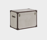 Denver Elegant Trunk - Cappuccino Suede - Vintage Style Refinement
