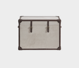 Denver Elegant Trunk - Cappuccino Suede - Vintage Style Refinement