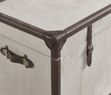 Denver Elegant Trunk - Cappuccino Suede - Vintage Style Refinement