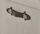 Denver Elegant Trunk - Cappuccino Suede - Vintage Style Refinement