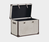 Denver Elegant Trunk - Cappuccino Suede - Vintage Style Refinement