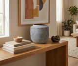 Helios Elegant Textured Vase – Artisanal Zigzag Design
