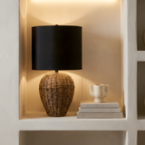 Bali Table Lamp – Natural Woven Fiber Table Lighting