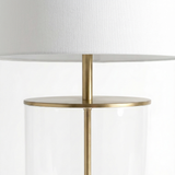 Haven Glass Table Lamp with Black Shade - Modern Luxury Lighting