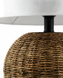 Bali Table Lamp – Natural Woven Fiber Table Lighting