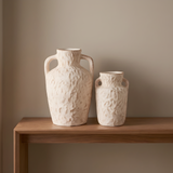 Amalfi Amphora Ceramic Vases – Rustic Texture Elegance