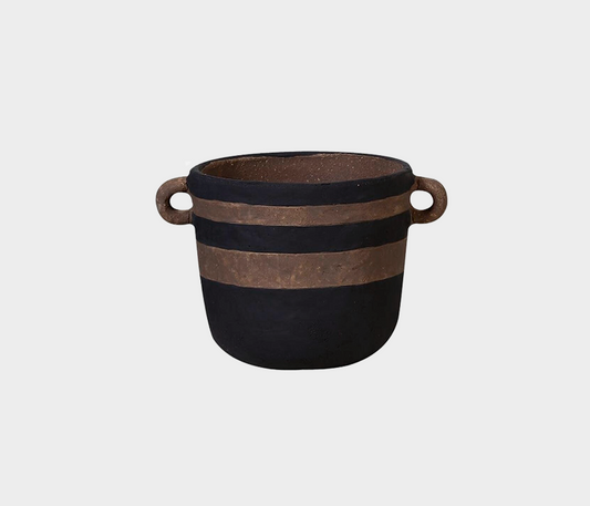 Ardan Charming Ceramic Vase – Rustic Dual-Handle Design