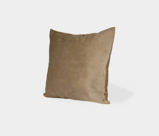 Famous Haus - Corduroy Velvet Camel Pillow Cover – Chic Decor Enhancement
