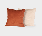 Famous Haus - Luxe Velvet Pillow Cover Paprika – Vibrant Room Ambiance
