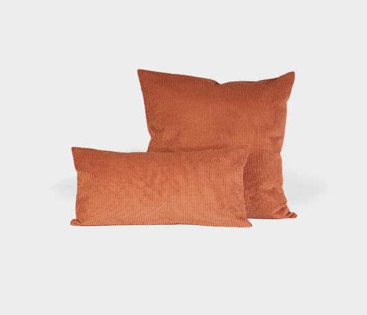 Famous Haus - Luxe Velvet Pillow Cover Paprika – Vibrant Room Ambiance