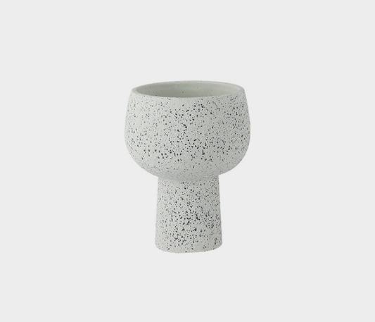 Famous Haus - Davi Striking Ceramic Vase – Geometric Modern Flair