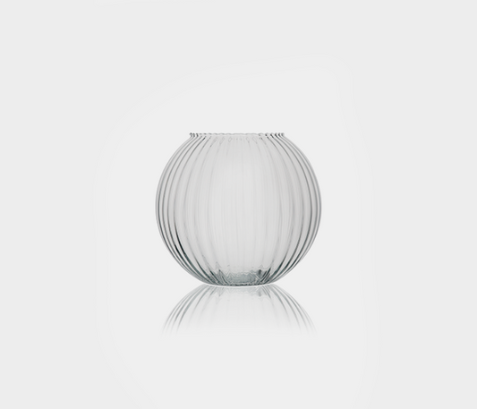 Famous Haus - Ribbed Glass Flowerpot – Modern Elegance