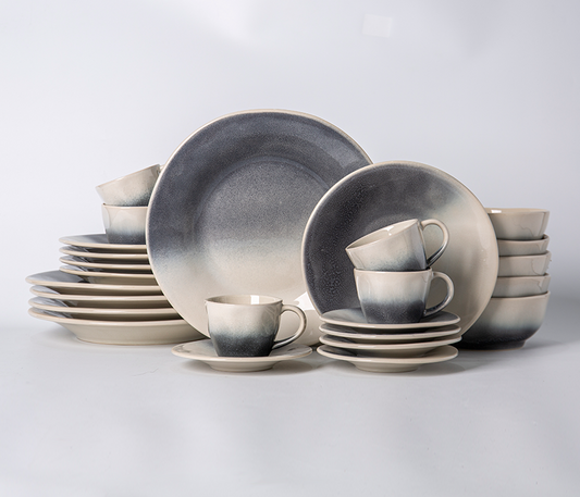 Eos Elegant Stoneware Dinnerware Set - Service for 4 - 20 Pieces