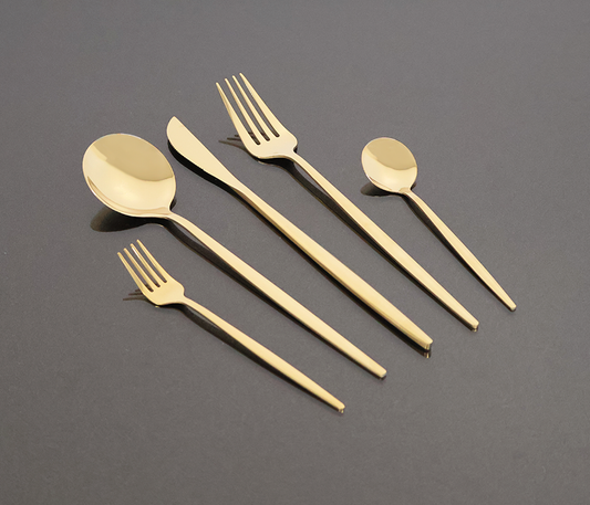 LINCOLN 30 PCS - Stainless Steel Cutlery Set - Gold