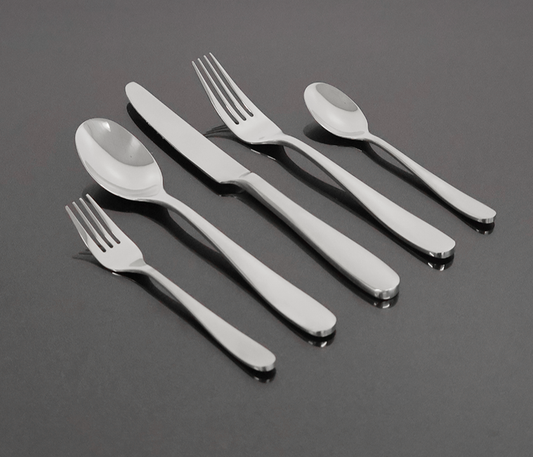 London 30 PCS - Stainless Steel Cutlery Set - Silver Polish
