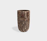 Famous Haus - Rustic Ribbed Ceramic Planter – Unique Textured Elegance