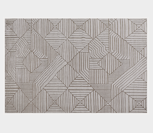 Famous Haus - JH Hand-Knotted Wool Rug JE6-02 Cappuccino – Enduring Comfort