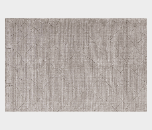 Famous Haus - Delton Mocca Loom Rug – Handcrafted Elegance for Comfort