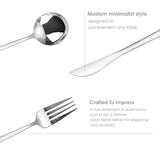 LINCOLN 30 PCS - Stainless Steel Cutlery Set - Silver Polish