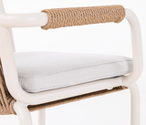 George Elegant White/Sand Chair – Waterproof Fabric Ultimate Comfort