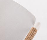 George Elegant White/Sand Chair – Waterproof Fabric Ultimate Comfort