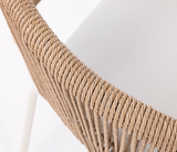 George Elegant White/Sand Chair – Waterproof Fabric Ultimate Comfort