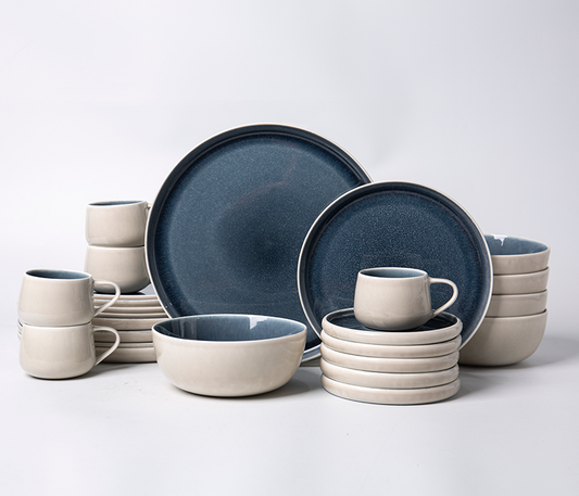 Bellagio Elegant Porcelain Dinnerware Set - Service for 4 - 20 Pieces