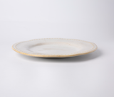 Larkin Elegant Porcelain Dinnerware Set – Service for 4 - Light Sand