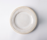 Larkin Elegant Porcelain Dinnerware Set – Service for 4 - Light Sand
