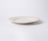 Larkin Elegant Porcelain Dinnerware Set – Service for 4 - Light Sand