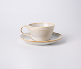 Larkin Elegant Porcelain Dinnerware Set – Service for 4 - Light Sand