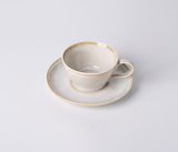 Larkin Elegant Porcelain Dinnerware Set – Service for 4 - Light Sand