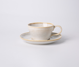 Larkin Elegant Porcelain Dinnerware Set – Service for 4 - Light Sand