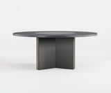 Famous Haus - Vertice Dining Table - Rotating Center Plate and Y-shaped Base