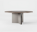Famous Haus - Vertice Dining Table - Rotating Center Plate and Y-shaped Base