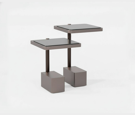 DUBLIN SIDETABLE NARA BRONZE - Famous Haus - combines refined craftsmanship with contemporary design,