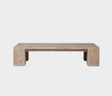 Famous Haus - Rustic Coffee Table – Natural Wood Elegance