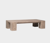 Famous Haus - Rustic Coffee Table – Natural Wood Elegance