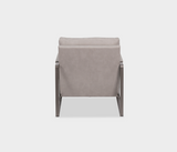 Alex Elegant Metal Frame Armchair – Cozy Padded Comfort