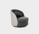 Harper Luxurious Swivel Armchair – Elegant Leather Trim