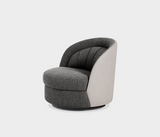 Harper Luxurious Swivel Armchair – Elegant Leather Trim