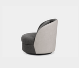 Harper Luxurious Swivel Armchair – Elegant Leather Trim