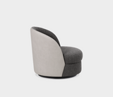 Harper Luxurious Swivel Armchair – Elegant Leather Trim