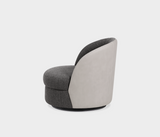Harper Luxurious Swivel Armchair – Elegant Leather Trim
