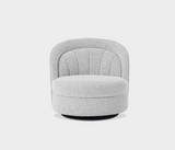 Harper Luxurious Swivel Armchair – Elegant Leather Trim